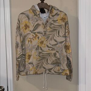 Old Navy Floral Button-Up Hoodie